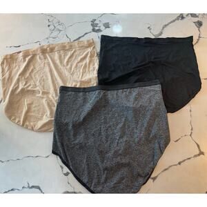 Cacique No Show High Waist Brief Panties NWT 18 / 20 Plus  Beige, Black , Gray